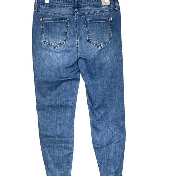 Truth + Theory jeans denim front seam ankle stretch distressed size 10 - Picture 5 of 6